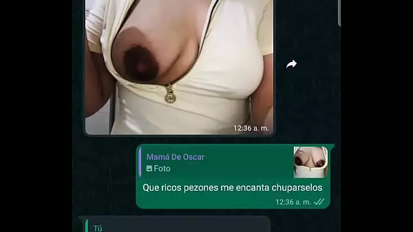 Chat De Whatsapp Con La Mama De Mi Amigo Hijo Oscarin