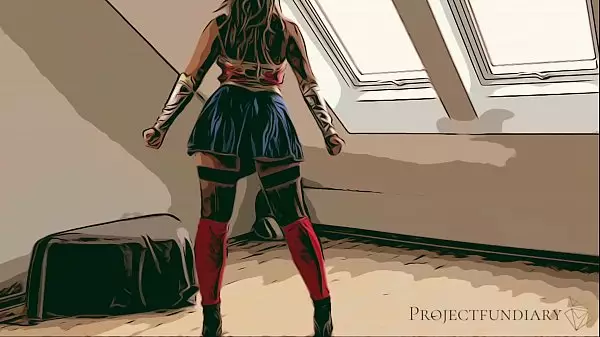 Cosplay De Wonder Woman - Usado Como Una Puta, Projectfundiary