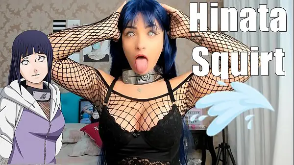 Sexy Cosplay Hinata - Naruto - Teen Webcam Eyaculación Intensa A Través De Las Bragas Hot Hitachi Masturbándose En La Cama - Novinha Gozando Na Calcinha Squirt Ahegao